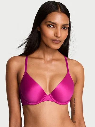 Victoria's Secret Body By Victoria Ultra Lightly Lined Front-close Demi Bra In Purple