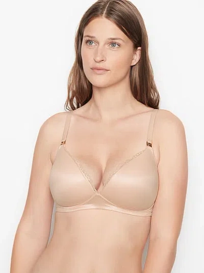 Victoria's Secret Body By Victoria Wireless Nursing Bra In Nude