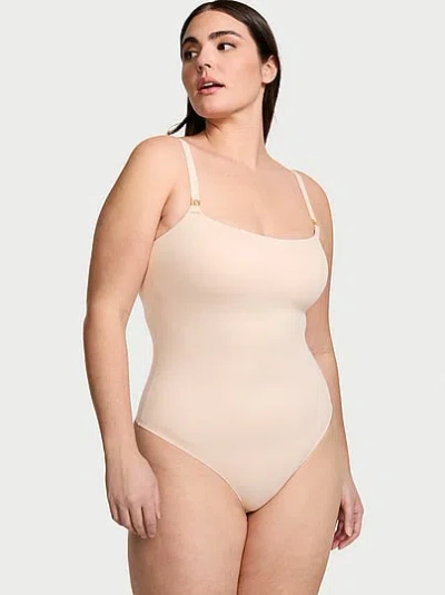 Victoria's Secret Bodywear By Victoria With Feathersoft™ Innovation Lightly Lined Bodysuit In Neutral