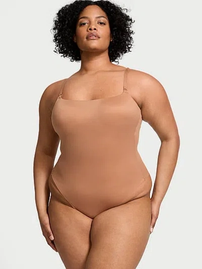 Victoria's Secret Bodywear By Victoria With Feathersoft™ Innovation Lightly Lined Bodysuit In Brown