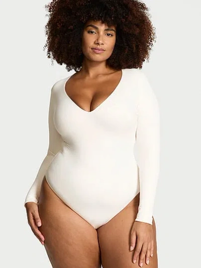 Victoria's Secret Bodywear By Victoria With Feathersoft™ Innovation Long-sleeve Bodysuit In Multi