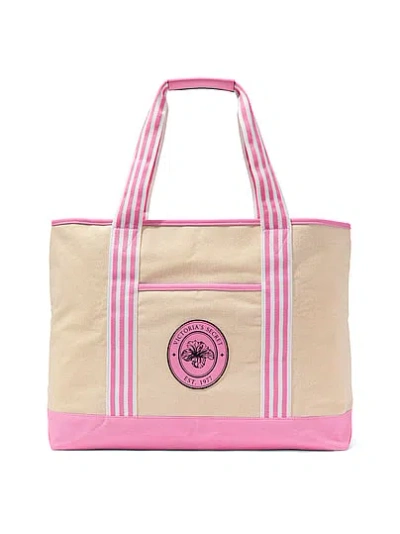 Victoria's Secret Canvas Tote Bag In White