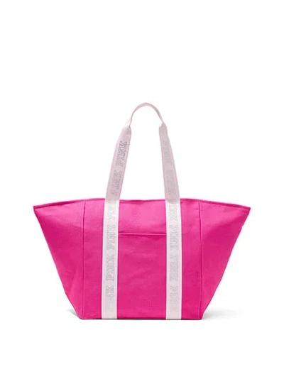 Victoria's Secret Canvas Tote Bag In Pink