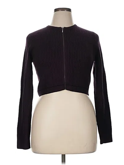 Pre-owned Victoria's Secret Cardigan Sweater In Purple