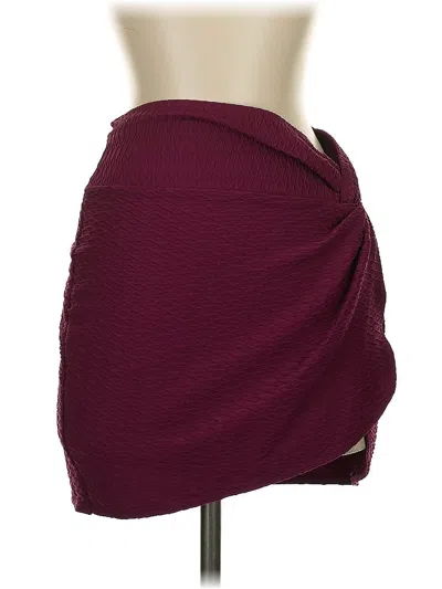 Pre-owned Victoria's Secret Casual Skirt In Burgundy