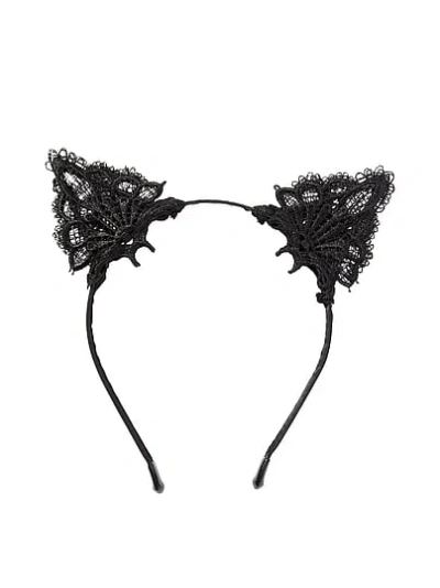 Victoria's Secret Cat Ear Headband In Black