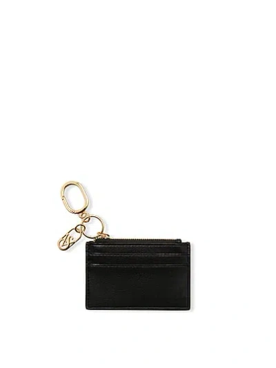 Victoria's Secret Classic Card Case Keychain In Black
