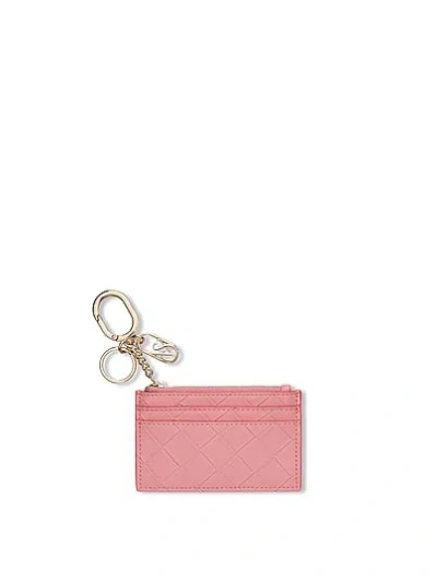 Victoria's Secret Classic Card Case Keychain In Pink