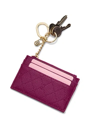 Victoria's Secret Classic Card Case Keychain In Pink