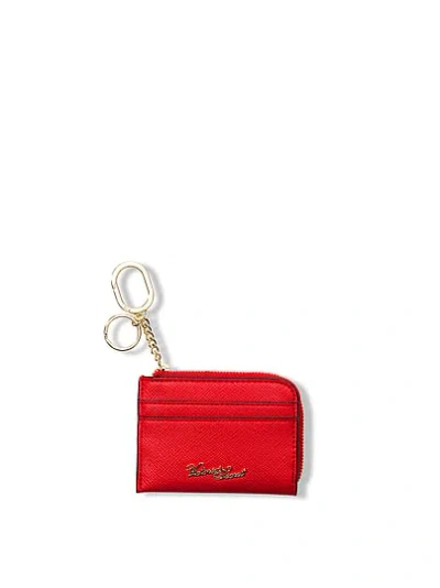 Victoria's Secret Classic Card Case Keychain In Red
