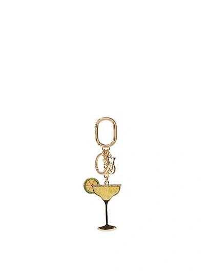 Victoria's Secret Cocktail Bag Charm Keychain In Yellow