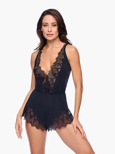 Victoria's Secret Cosabella Allure Sleep Romper In Black