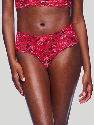 Victoria's Secret Cosabella Never Say Brazilian Thong Panty In Pink