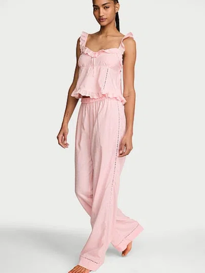 Victoria's Secret Cotton Dream Tank Long Pajama Set In Pink
