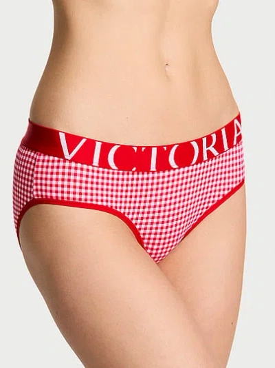 Victoria's Secret Cotton Exploded Logo Hiphugger Panty In Animal Print