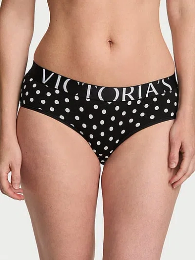 Victoria's Secret Cotton Exploded Logo Hiphugger Panty In Print