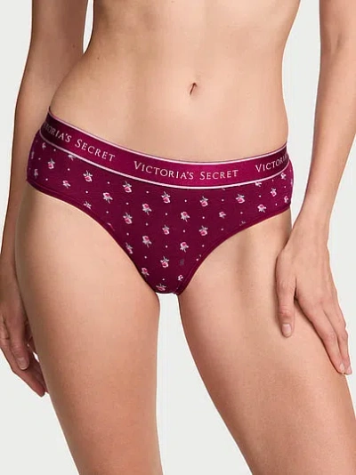 Victoria's Secret Cotton Logo Hiphugger Panty In Floral