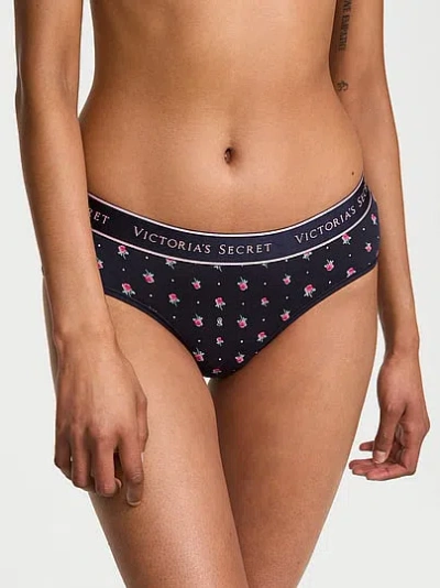 Victoria's Secret Cotton Logo Hiphugger Panty In Floral