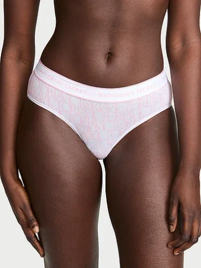 Victoria's Secret Cotton Logo Hiphugger Panty In Multi