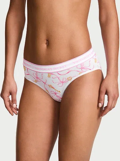 Victoria's Secret Cotton Logo Hiphugger Panty In Print