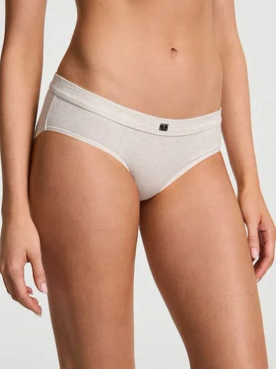 Victoria's Secret Cotton Logo Hiphugger Panty In White
