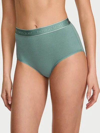 Victoria's Secret Cotton Logo Modern Brief Panty In Multi