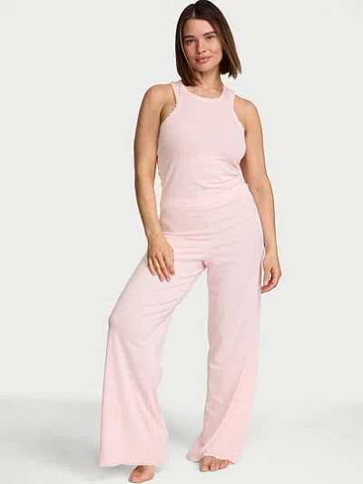 Victoria's Secret Cotton Shadow Stripe Tank & Pants Set In Multi