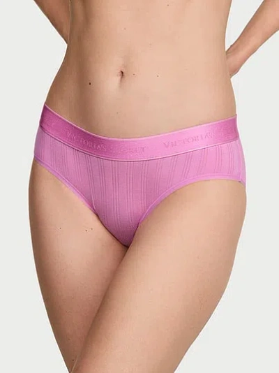 Victoria's Secret Cotton Sosoft™ Modal Ultra-fine Logo Hiphugger Panty In Pink