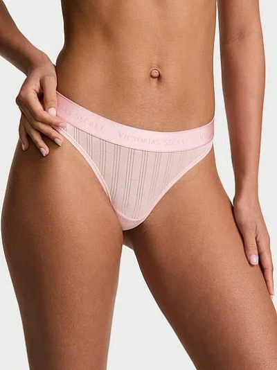 Victoria's Secret Cotton Ultra-fine Modal Logo Hiphugger Panty In Pink