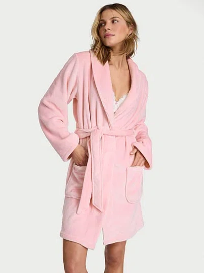 Victoria's Secret Cozy Plush Robe In Pink
