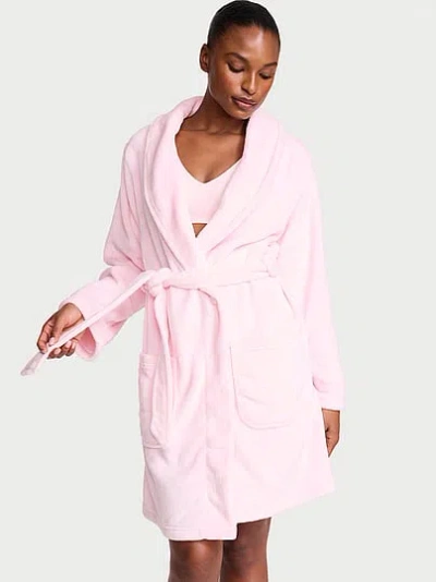 Victoria's Secret Cozy Plush Robe In Pink