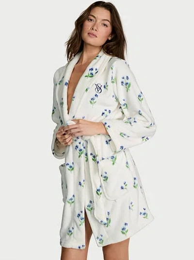 Victoria's Secret Cozy Plush Robe In Multi