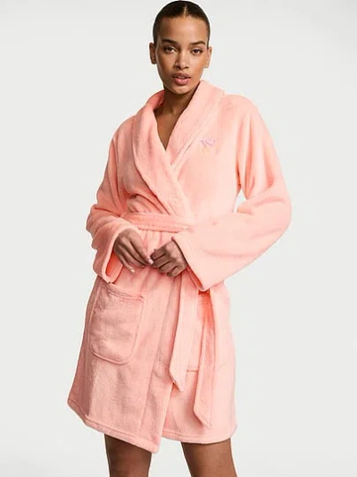Victoria's Secret Cozy Plush Robe In Pink