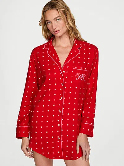 Victoria's Secret Cozyflannel™ Sleepshirt In Multi