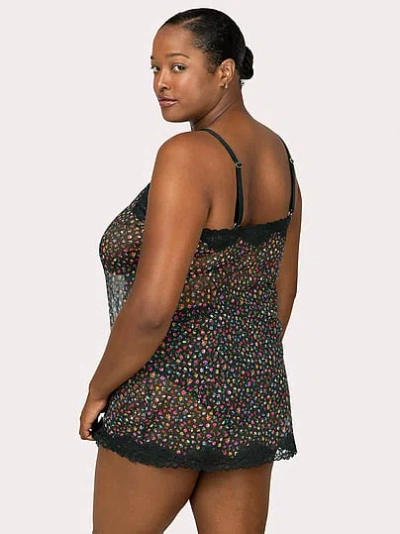 Victoria's Secret Curvy Couture Sheer Mesh Chemise In Pink