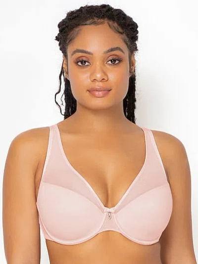 Victoria's Secret Curvy Couture Sheer Mesh Plunge T-shirt Bra In White