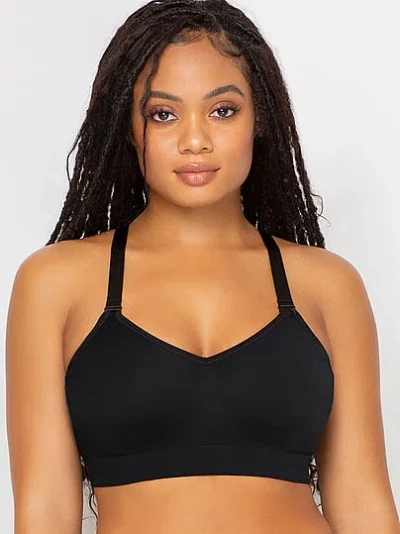 Victoria's Secret Curvy Couture Smooth Seamless Comfort Wireless Bra In Black
