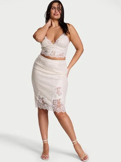Victoria's Secret Dream Angels Atelier X Bridal Embellished Bralette & Skirt Set In Neutral