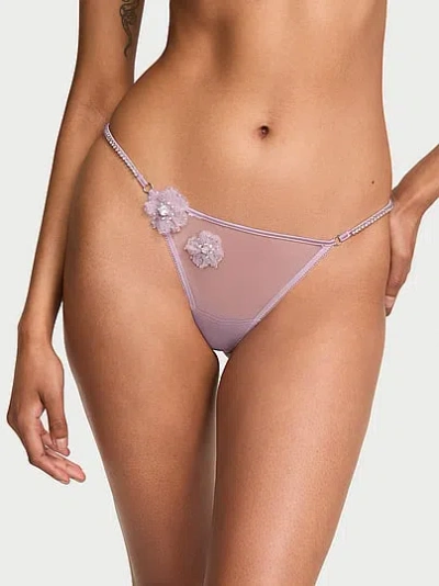 Victoria's Secret Dream Angels Atelier X Ethereal Embellished V-string Panty In Pink