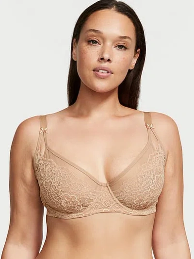 Victoria's Secret Dream Angels Lace Balconette Minimizer Bra In Neutral