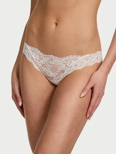 Victoria's Secret Dream Angels Lace Bikini Panty In White