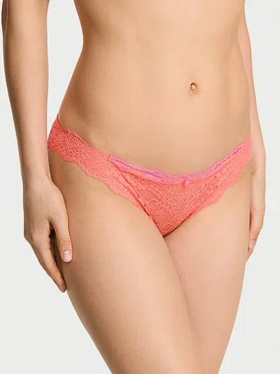 Victoria's Secret Dream Angels Lace Bikini Panty In Orange