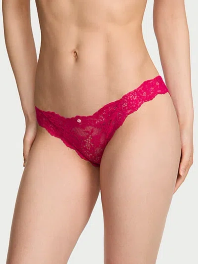 Victoria's Secret Dream Angels Lace Bikini Panty In Red