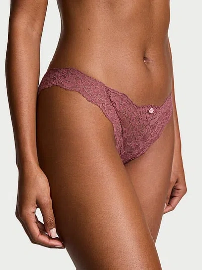 Victoria's Secret Dream Angels Lace Bikini Panty In Pink