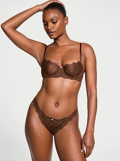 Victoria's Secret Dream Angels Lace Brazilian Panty In Multi