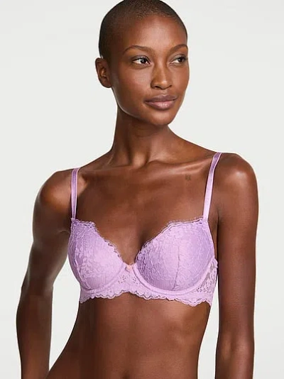 Victoria's Secret Dream Angels Lace Lightly Lined Classic Coverage Demi Bra In Red