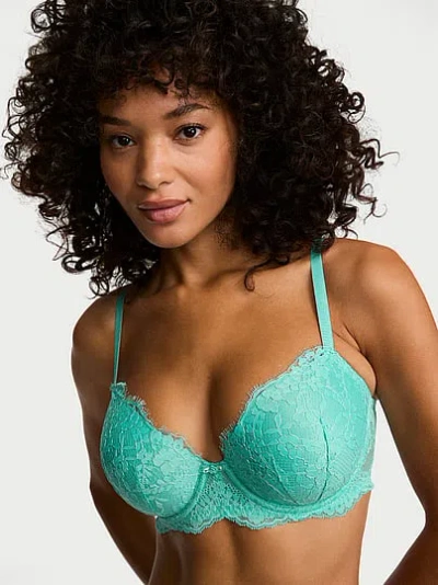Victoria's Secret Dream Angels Lace Lightly Lined Demi Bra In Multicolored