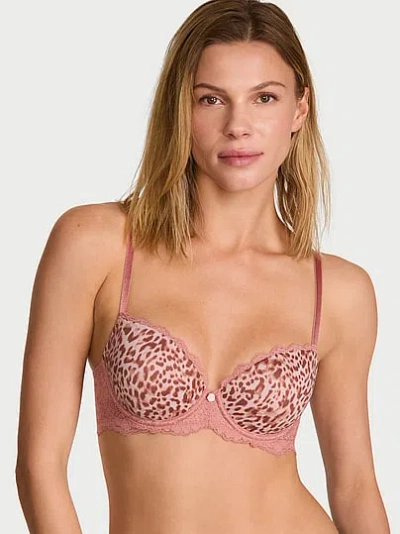 Victoria's Secret Dream Angels Smooth & Lace Lightly Lined Demi Bra In Multi