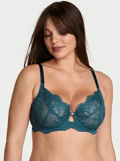 Victoria's Secret Dream Angels The Fabulous By Unlined Lace Full-cup Bra In Brown