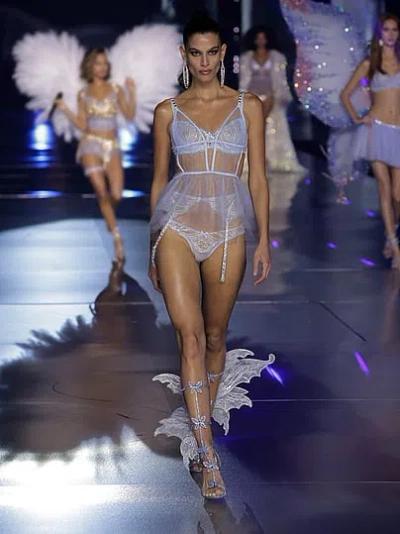 Victoria's Secret Dream Angels Wicked Iridescent Embroidery Unlined Balconette Bra In Multi